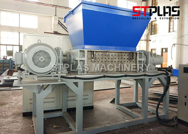 Waste Film Plastic Shredder Machine , Double Roller Plastic Recycling Crusher