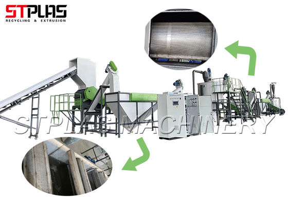 OEM Plastic Bottle Crushing Machine / Plastic Recycling Granulator 3-5T/H